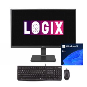 LOGIX Intel Quad Core 27 Inch Full HD All-in-One Business Desktop PC with 12GB RAM and 512GB SSD