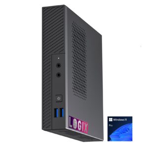 LOGIX 12th Gen Intel i5 6 Core 4.40GHz  1 Litre Mini Business PC for Alarm & Door Entry Systems with 8GB RAM