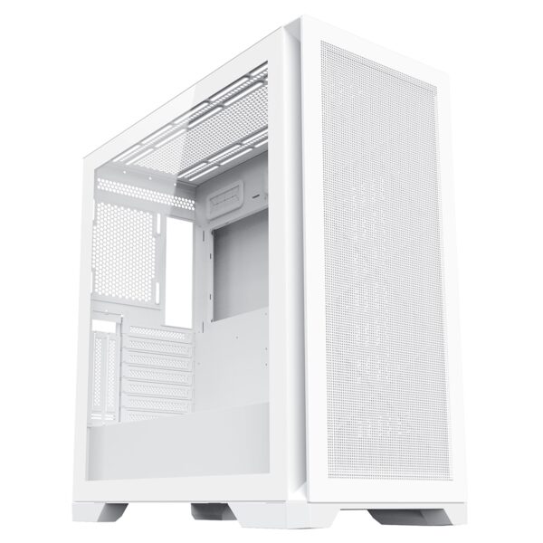 CIT Creator White Full Tower ATX/ E-ATX Case with Tempered Glass Side Panel