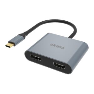 Akasa AK-CBCA26-18BK USB Type-C to Dual HDMI MST Adapter