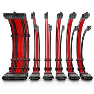 Antec Black/Red PSU Extension Cable Kit - 6 Pack (1x 24 Pin