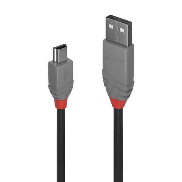 LINDY 36725 5m USB 2.0 Type A to Mini-B Cable