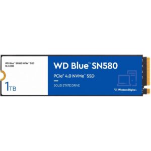 WD Blue SN580 (WDS100T3B0E) 1TB NVMe M.2 Interface