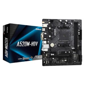 ASRock A520M-HDV Super Alloy AMD AM4 Socket Motherboard