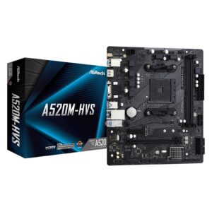 ASRock A520M-HVS Super Alloy AMD AM4 Socket Motherboard
