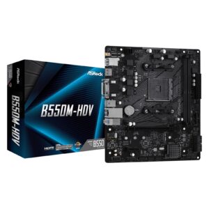ASRock B550M-HDV AMD AM4 Socket Motherboard
