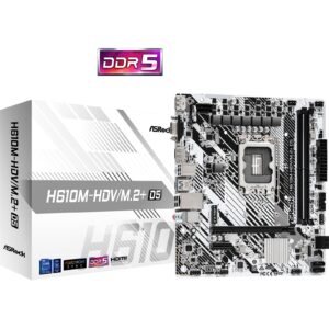 ASRock H610M-HDV/M.2+ D5 Intel 1700 Socket Motherboard