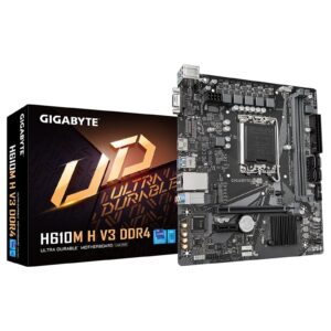 Gigabyte H610M H V3 DDR4 Ultra Durable Intel 1700 Socket Motherboard