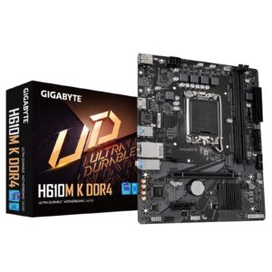 Gigabyte H610M K DDR4 Ultra Durable Intel 1700 Socket Motherboard