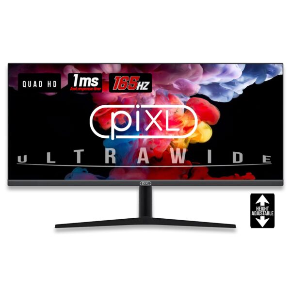 piXL 34-inch UWQHD UltraWide 165Hz Gaming Monitor with 100% sRGB Colour Gamut