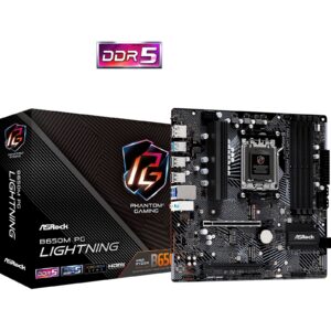 ASRock B650M PG Lightning AMD AM5 Socket Motherboard