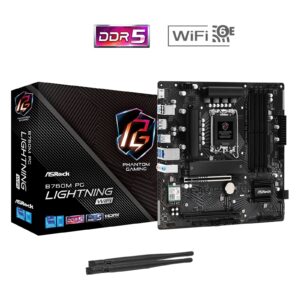 ASRock B760M PG Lightning WiFi Intel 1700 Socket Motherboard