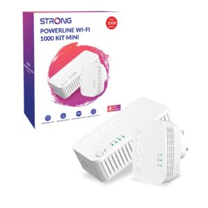 Strong POWERWF1000DUOMINIUK AV1000 Mini WI-FI Powerline Kit (2 Pack)