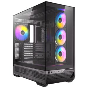 Antec C7 ARGB Mid Tower Tempered Glass PC Gaming Case - Black