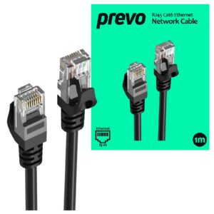 Prevo CAT6-BLK-1M Network Cable