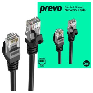 Prevo CAT6-BLK-2M Network Cable