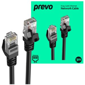 Prevo CAT6-BLK-3M Network Cable