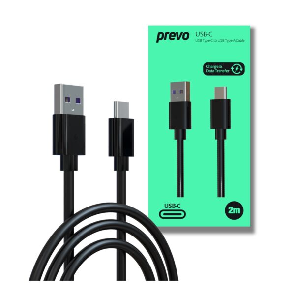 Prevo USBA-USBC-2M Data Cable