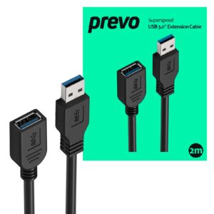 Prevo USBM-USBF-2M USB Extension Cable