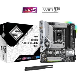 ASRock B760M Steel Legend WiFi Intel 1700 Socket Motherboard