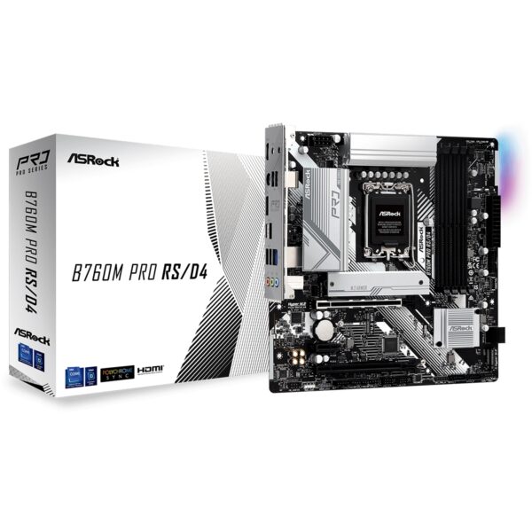 ASRock B760M Pro RS/D4 WiFi Intel 1700 Socket Motherboard