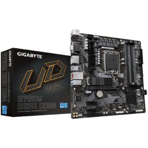 Gigabyte B760M DS3H DDR4 Ultra Durable Intel 1700 Socket Motherboard