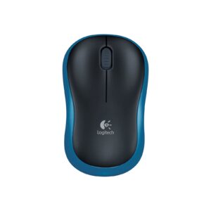 Logitech M185 Wireless Black & Blue Mouse