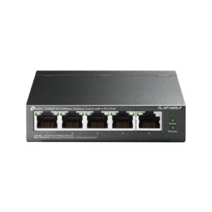 TP-Link TL-SF1005LP 5-Port 10/100 Mbps Desktop Switch with 4-Port PoE Switch