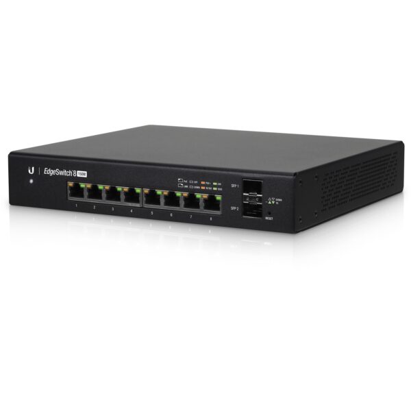 Ubiquiti EdgeSwitch 8 8-Port 150W Managed PoE+ Network Switch