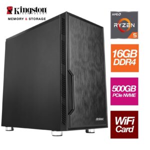 AMD Ryzen 5 5500GT 6 Core 12 Threads 3.60GHz (4.40GHz Boost) 16GB Kingston DDR4 RAM