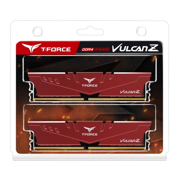 Team Vulcan Z 16GB Red Heatsink (2 x 8GB) DDR4 2666MHz DIMM System Memory