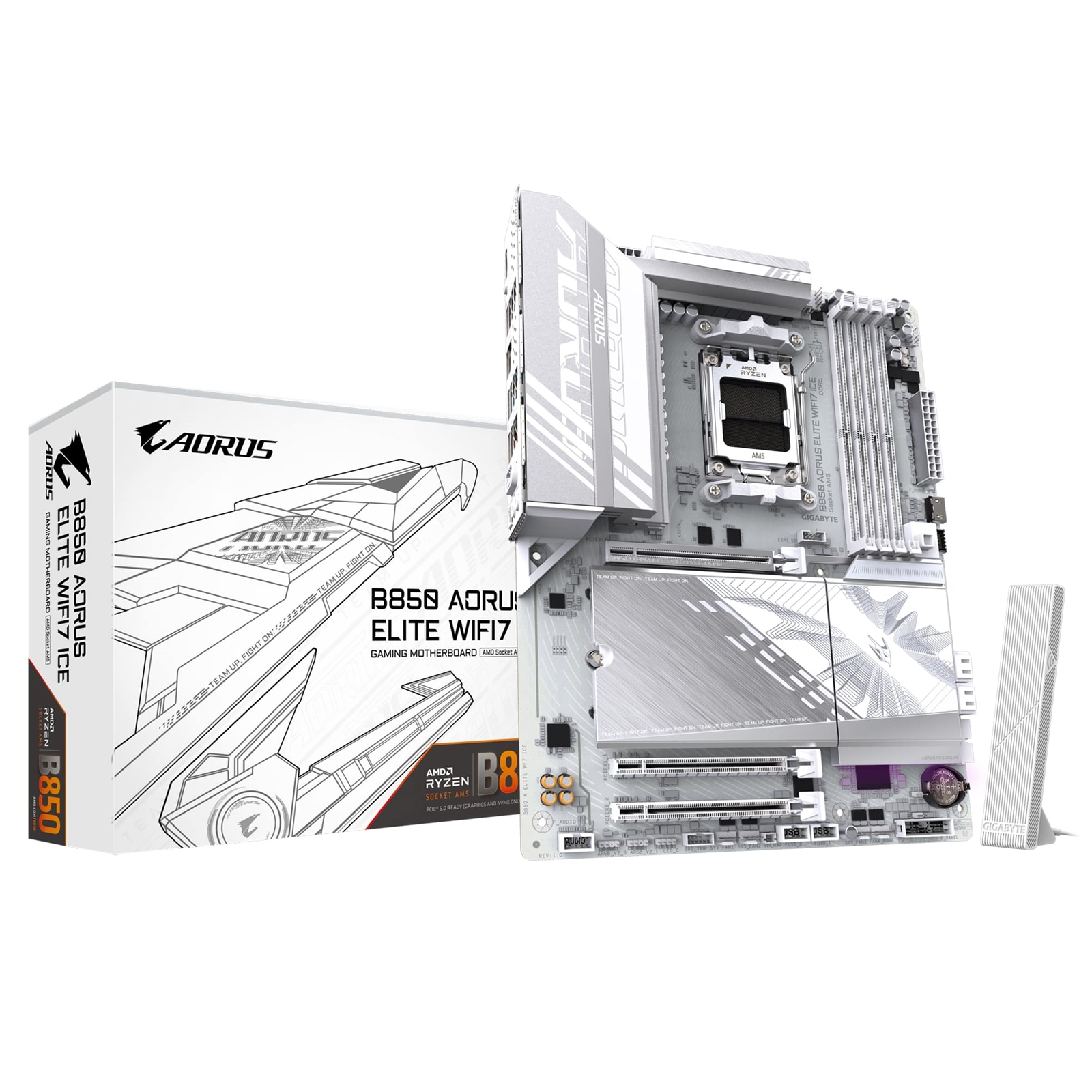 Gigabyte B850 AORUS ELITE WIFI7 ICE AMD AM5 Socket Motherboard