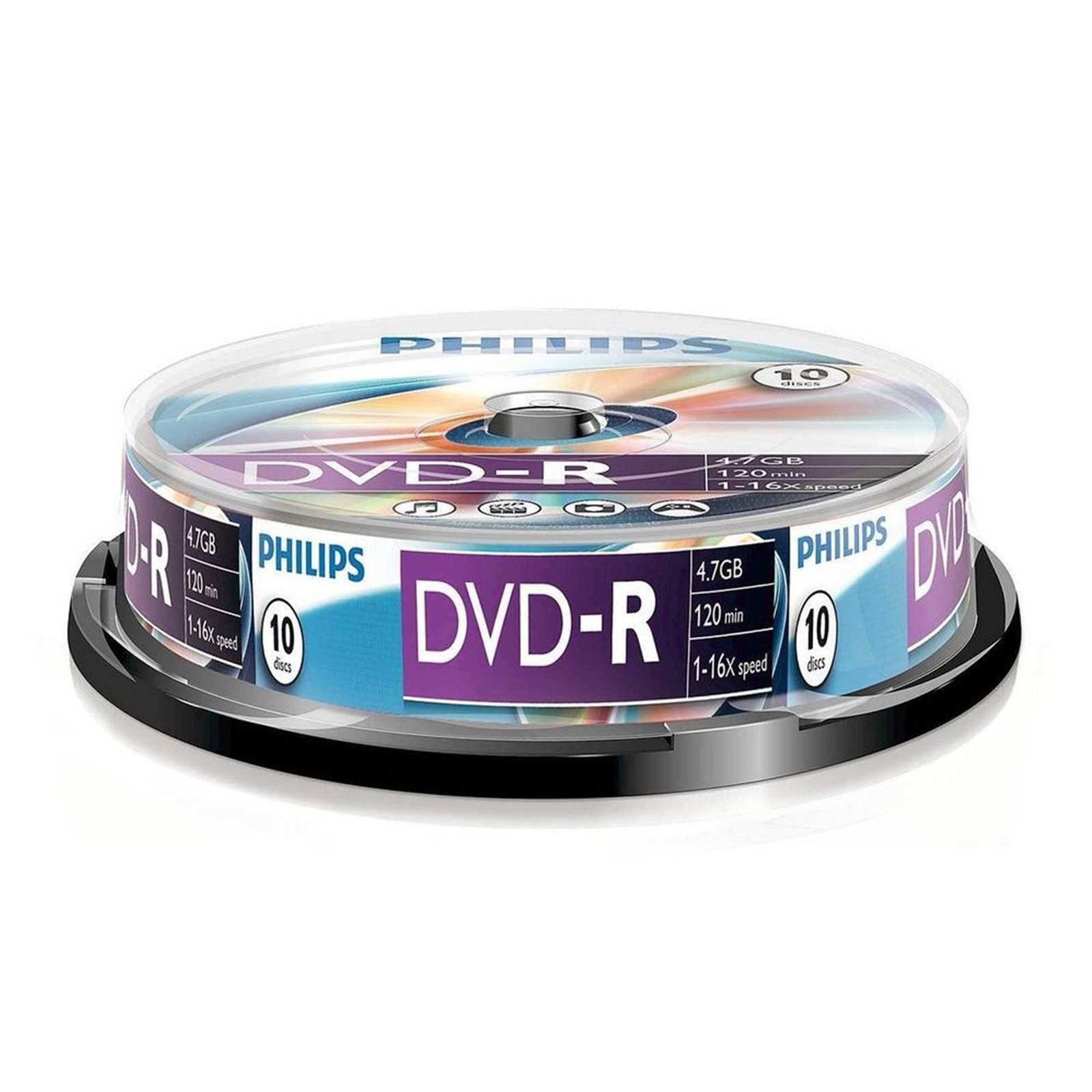 Philips DVD-R 16X 10 PK Spindle - My CMS Philips DVD-R 16X 10 PK Spindle
