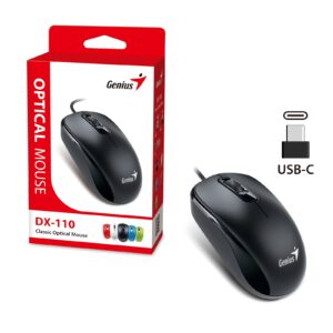 Genius DX-110 Wired USB-Type C Plug and Play Mouse