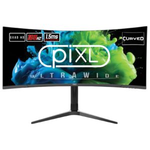 piXL CM34C7 34 Inch Ultrawide Curved Gaming Monitor