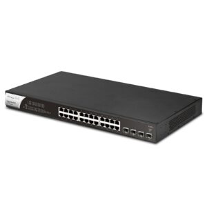 DrayTek VSP1281X-K VigorSwitch P1281x 24 Port Gigabit POE Smart Managed Switch with 4x 10GbE SFP Ports - My CMS DrayTek VSP1281X-K VigorSwitch P1281x 24 Port Gigabit POE Smart Managed Switch with 4x 10GbE SFP Ports