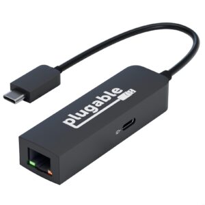 Plugable USBC-E2500PD USB-C to 2.5GbE Gigabit Ethernet Adapter with USB-C PD Charging - My CMS Plugable USBC-E2500PD USB-C to 2.5GbE Gigabit Ethernet Adapter with USB-C PD Charging