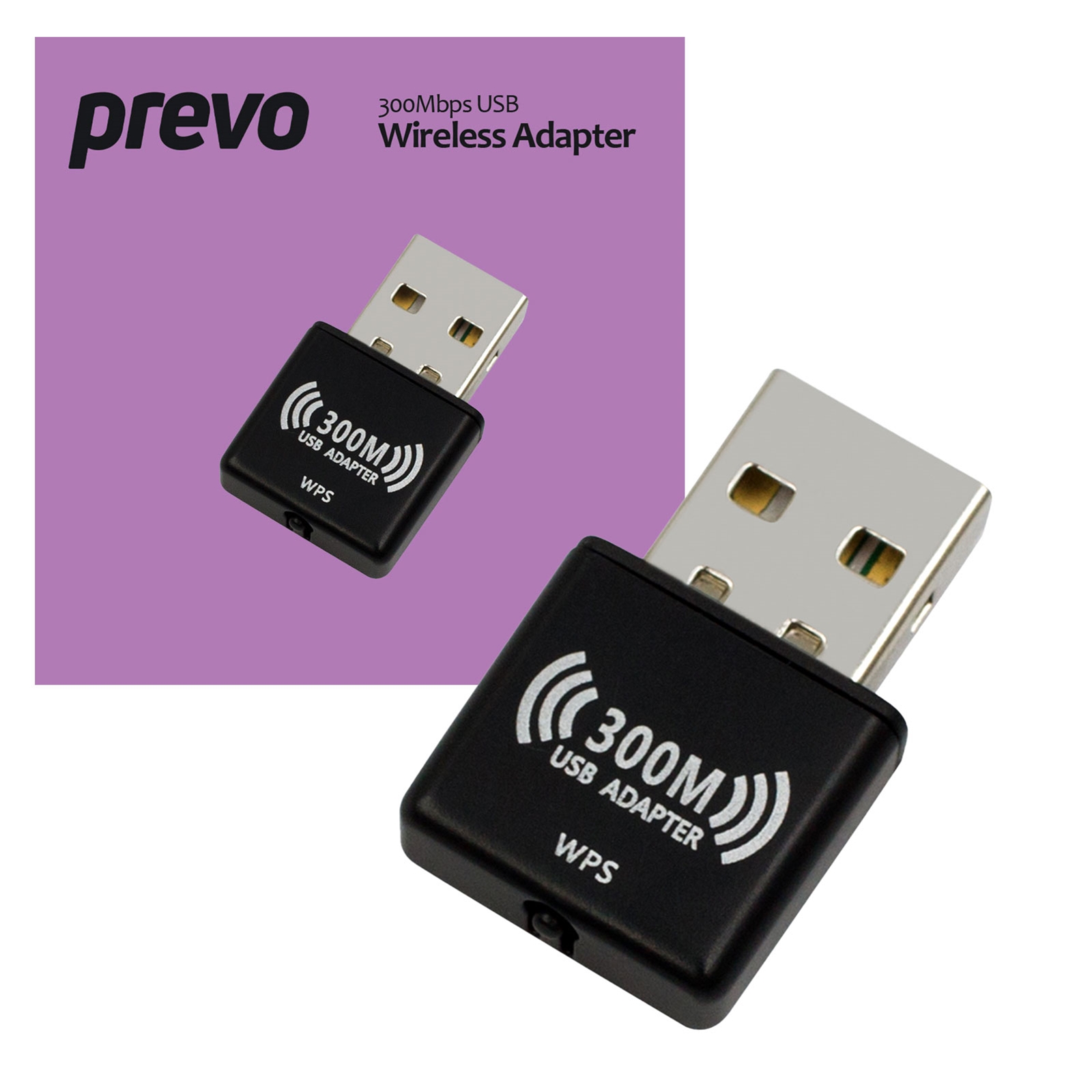 Prevo USBW4 300Mbps N300 USB Wireless Network Adapter - My CMS Prevo USBW4 300Mbps N300 USB Wireless Network Adapter