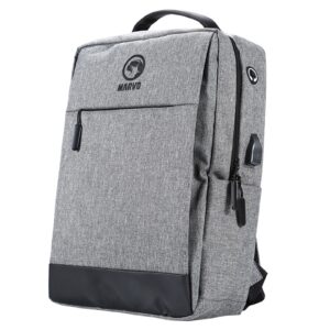 Marvo Scorpion Urbano 20 Black Waterproof 15.6 Inch Laptop Backpack with USB Charging Port (Grey) - My CMS Marvo Scorpion Urbano 20 Black Waterproof 15.6 Inch Laptop Backpack with USB Charging Port (Grey)