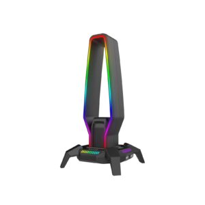 Marvo Scorpion HZ-10 Kobe 30 USB RGB Gaming Headset Stand and Hub (Black) - My CMS Marvo Scorpion HZ-10 Kobe 30 USB RGB Gaming Headset Stand and Hub (Black)