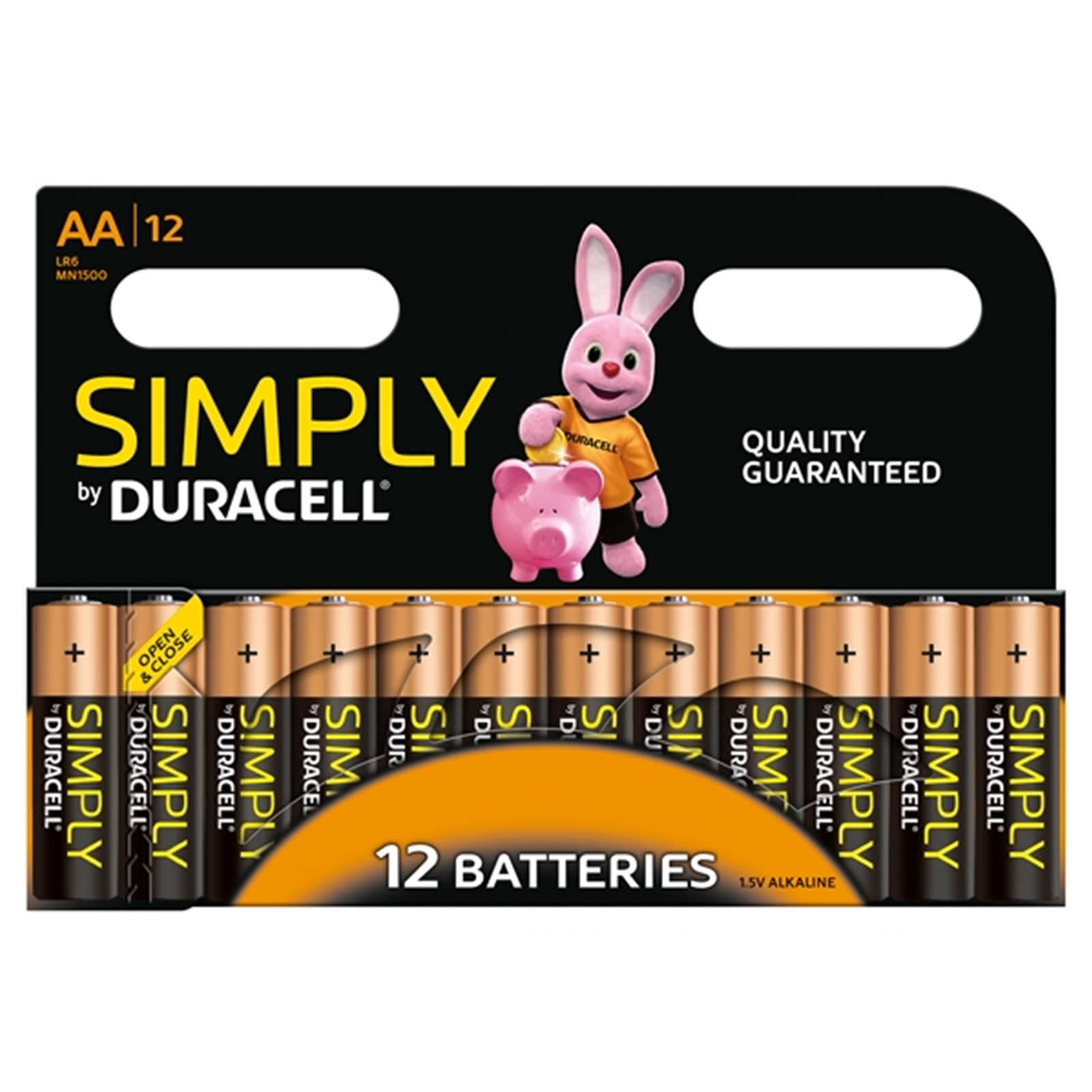 Duracell Simply Alkaline Pack of 12 AA Batteries - My CMS Duracell Simply Alkaline Pack of 12 AA Batteries