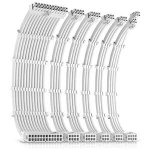 Antec White PSU Extension Cable Kit - 6 Pack (1x 24 Pin