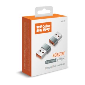 ColorWay Grey Adapter Type-C To USB-A - My CMS ColorWay Grey Adapter Type-C To USB-A