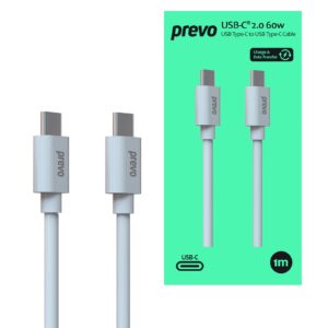 Prevo USB 2.0 60W C to C PVC cable