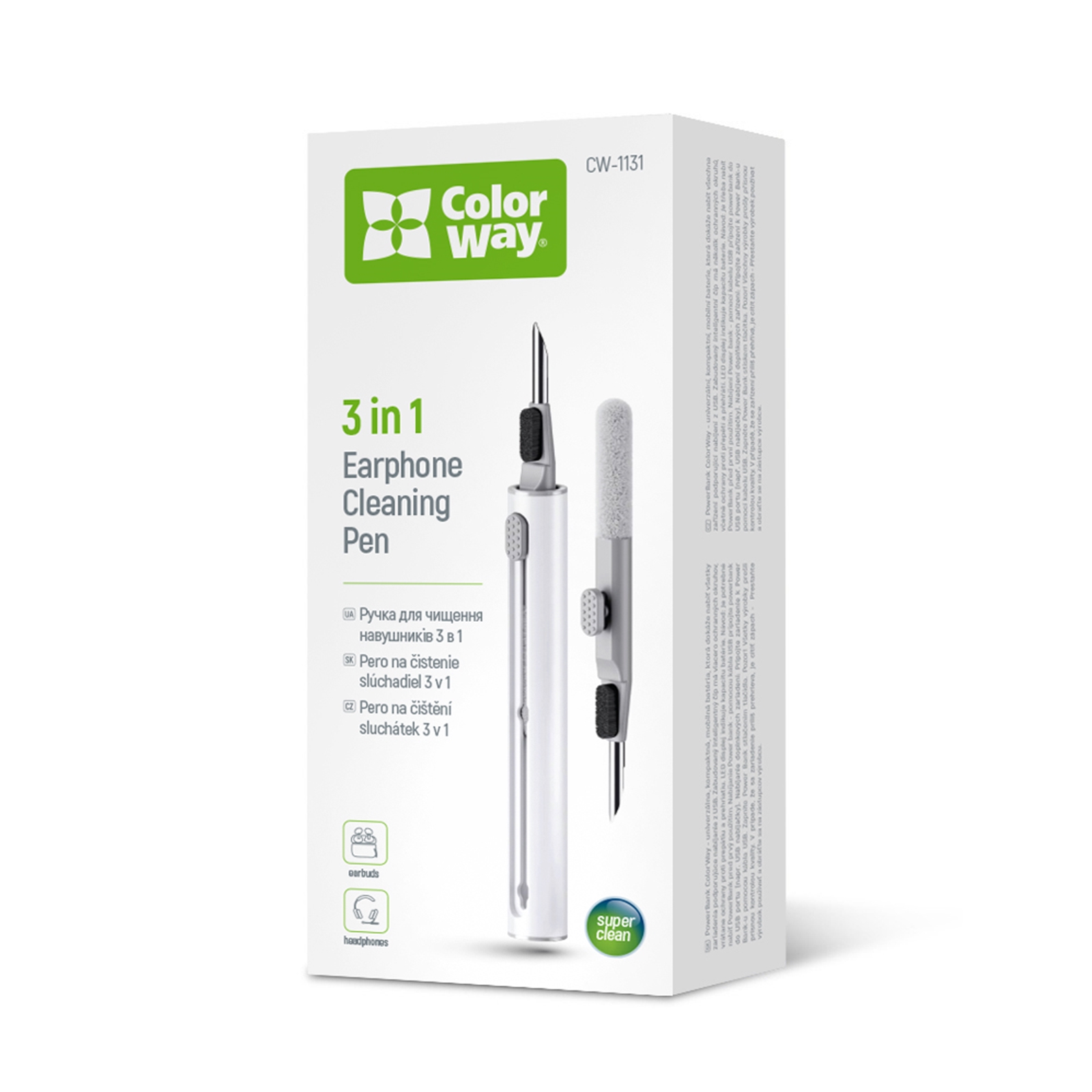 ColorWay 3-in-1 Headphone Cleaning pen - My CMS ColorWay 3-in-1 Headphone Cleaning pen