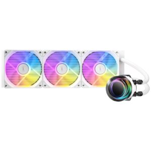 Antec Vortex Lum 360 ARGB White CPU Liquid Cooler - Intel & AMD Compatible