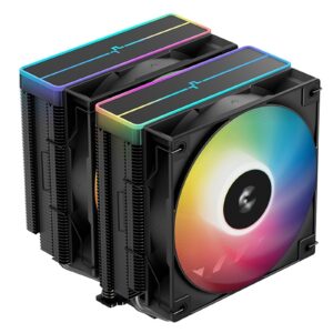 DeepCool AG620 BK ARGB V2 Dual-Tower CPU Air Cooler with 120mm ARGB Fans
