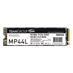 Team Group MP44L M.2 2280 500GB PCIe 4.0 x4 with NVMe 1.4 Internal SSD - My CMS Team Group MP44L M.2 2280 500GB PCIe 4.0 x4 with NVMe 1.4 Internal SSD