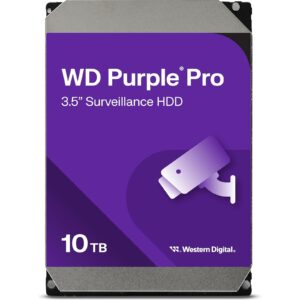 WD WD102PURP Purple Pro 10TB SATA Smart Video Hard Drive