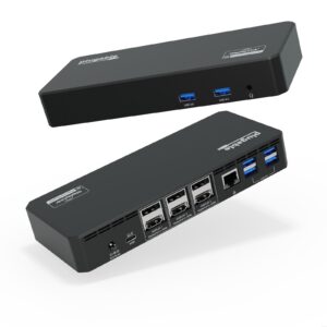 Plugable UD-6950PDZ USB-C Triple Monitor 4K 60W USB-C PD Docking Station
